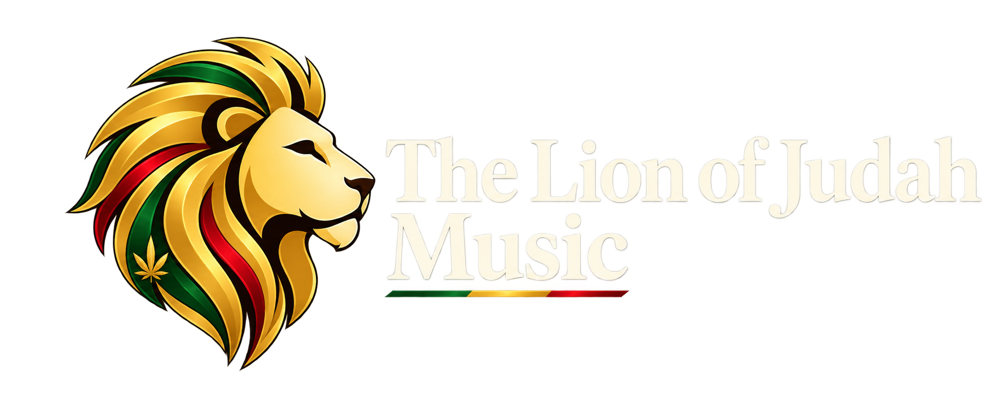 The Lion of Judah Music, golden lion in reggae colours